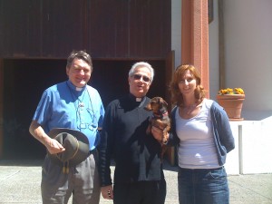 Father Labib with Ange and myself in 2011