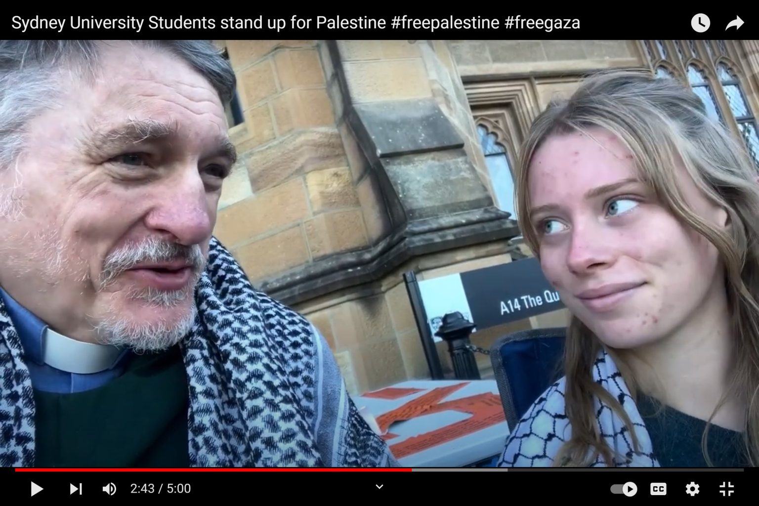 Sydney University Students stand up for Palestine – Israel and Palestine