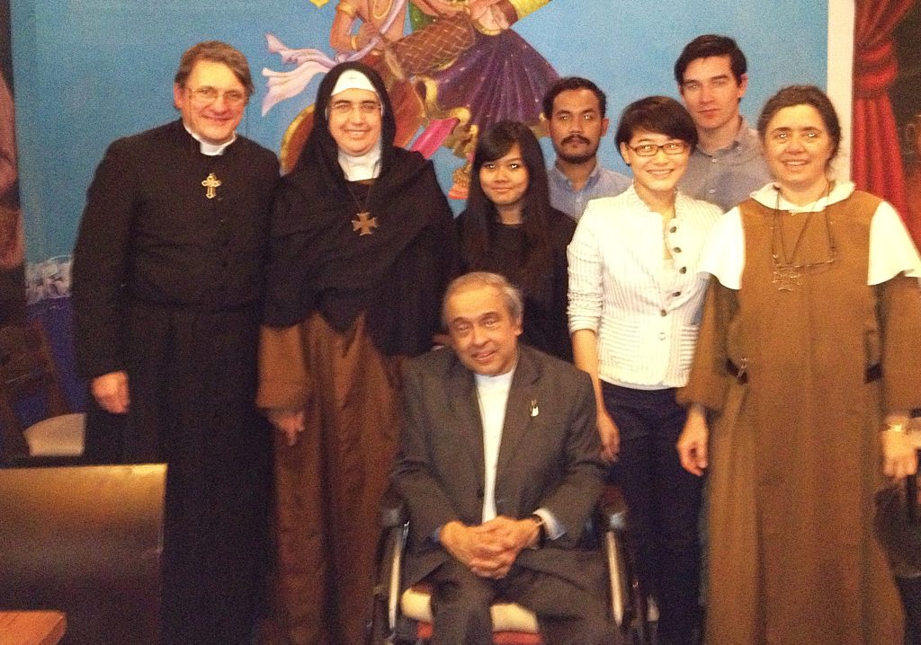 Father Dave with Dr Muzaffar and his team in 2013